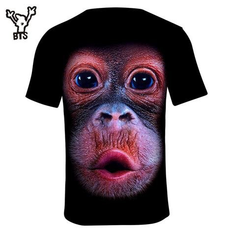 Bts 2018 Gorilla 3d Funnytshirt Fashion Summer Kawaii Gorilla