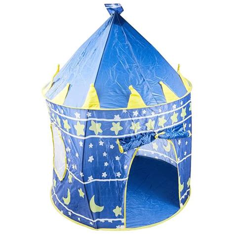 Barraca Cabana Toca Infantil Castelo Azul Dobravel Etitoys Barraca