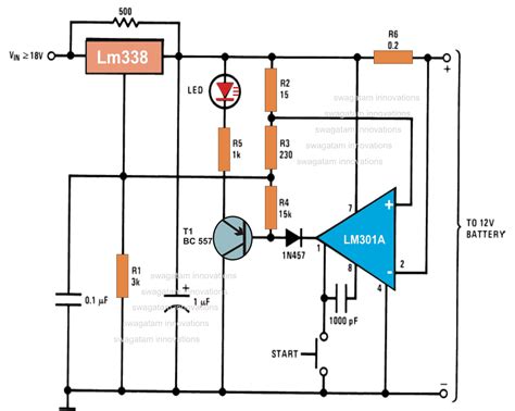 12 Volts Battery Charger Schematic Diagram Circuit Diagram