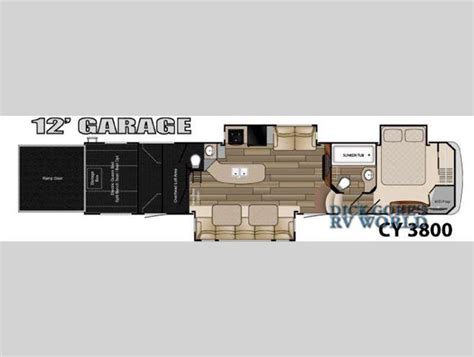 Cyclone Th Wheel Toy Hauler Floor Plans Floorplans Click