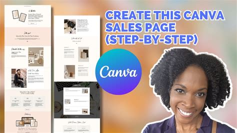 How To Create A Digital Product Sales Page In Canva For Free Step By