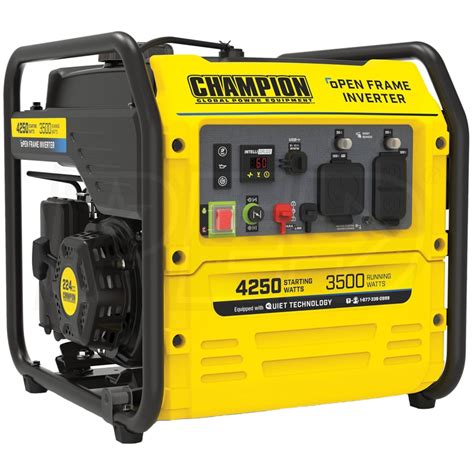 Champion 200955 3500 Watt Rv Ready Open Frame Inverter Generator W Quiet Technology Carb