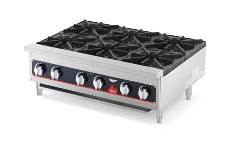 36 Inch 6 Burner Cayenne® Countertop Gas Hot Plate Vollrath Foodservice