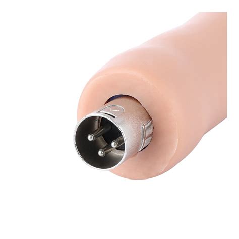 Auxfun Keel Embedded Tpe Dildo With Xlr Connector And Pin