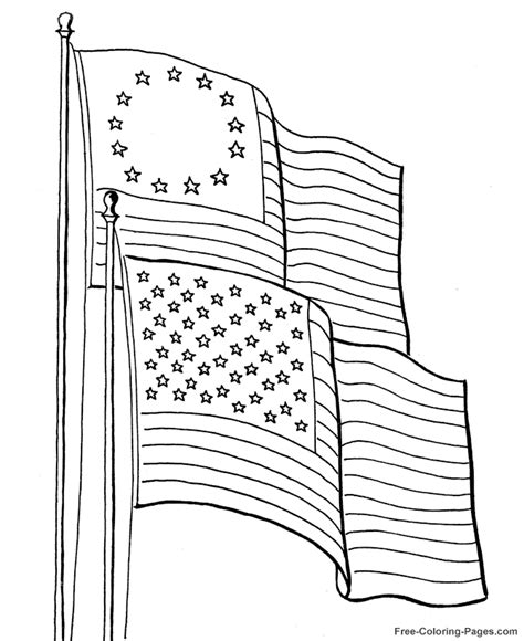 American Flag coloring pages