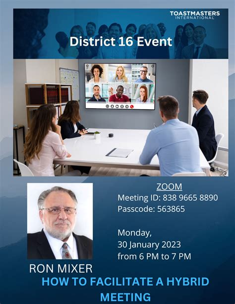 How To Facilitate A Hybrid Meeting D16 TOASTMASTERS