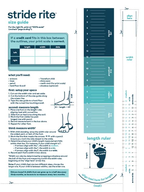 STRIDE RITE SIZE CHART – Tonka Shoe Box | Little Feet Childrens Shoes