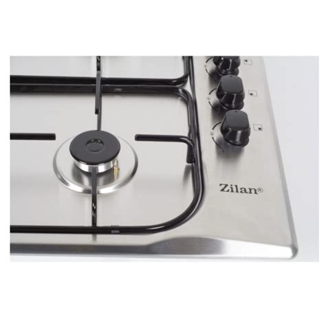 Газов котлон за вграждане, 4 котлона, подаване на газ, бутони за ...