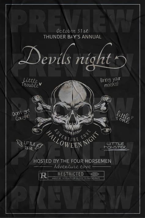 Devils Night Devils Night Digital Poster In 2024 Night Book Devils