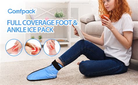 Comfpack Foot Ankle Ice Pack Wrap For Plantar Fasciitis Reusable Hot