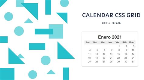 Calendar Css Grid C Mo Hacer Un Calendario Con Css Y Html