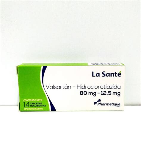 MEDICINA VALSARTAN HCTZ 80 12 5MG X 14 TAB SANTE Sihay