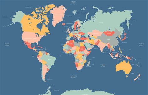 4k Map Of All The Countries Of Asia