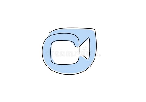 Iconos Del Logotipo De Google Duo En Un Solo Dibujo De L Nea Sobre