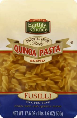 Natures Earthly Choice Quinoa Pasta Blend Fusilli 17 64 Oz Case Of 6