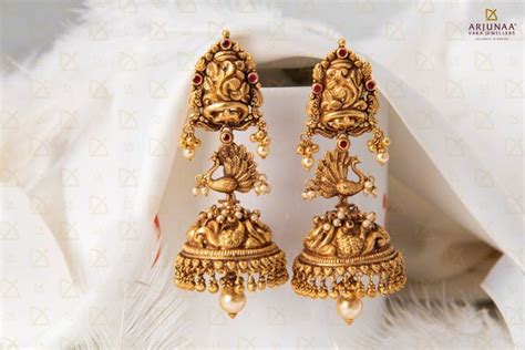 Long Indian Bridal Jhumkas Nakash Style Indian Jewellery Design