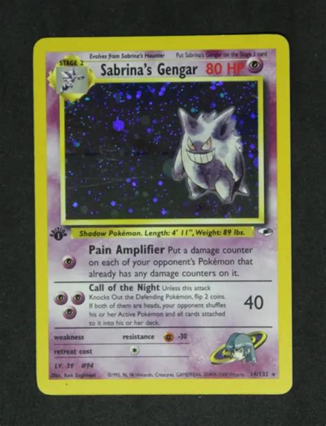 Carte Pokemon Sabrina S Gengar Re Dition Gym Heroes Eur