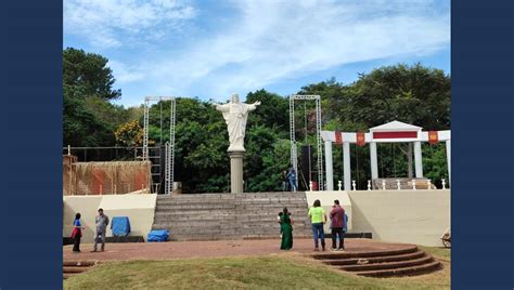 Parque Das Na Es Recebe Esculturas Religiosas Teatro A Paix O De