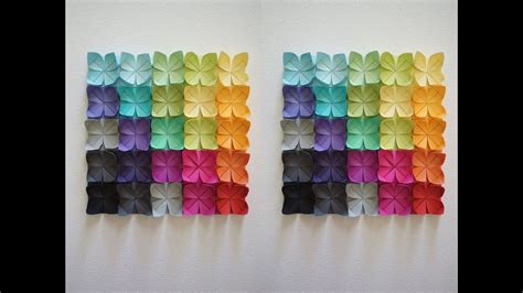 Origami Diy Paper Lotus Flower Wall Art Origami Wall Hanging Paper Craft Room Decor