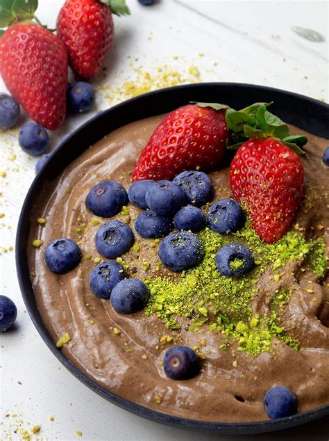 Vegan Chocolate Protein Smoothie Bowl (Video) - Nadia's Healthy Kitchen