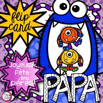 French Father S Day Flip Card By Peg Swift French Immersion Tpt