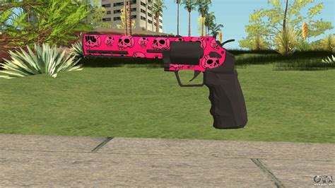 Gta Online Heavy Revolver Mk 2 Pink Skull Para Gta San Andreas