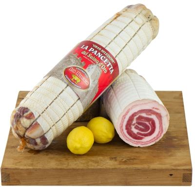 Pancetta Agliata Of Suino D Oro Salumificio La Rocca Salumi Tipici