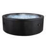 EZLIFE Alba Person Round Foam Spa Hot Tub V W Exterior Textilene And Eco Foam Wall