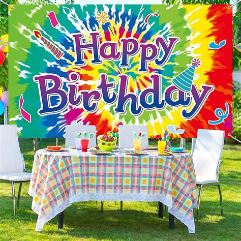 Tie Dye Birthday Party Supplies Tie Dye Party Decorations Tie Dye Happy