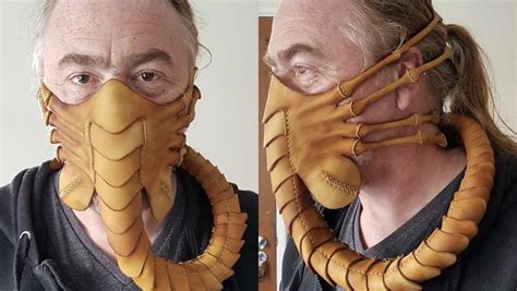 Stay Safe With Leather ALIEN Facehugger Mask - Nerdist