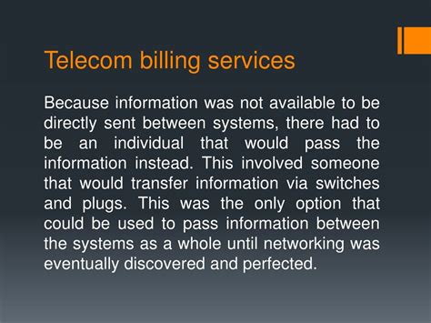 PPT - Understanding of Telecom Billing OSS System PowerPoint