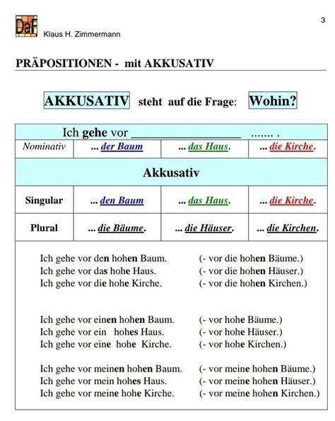 Pin Von Maria Auf AKK AKKUSATIV Deutsch Als Fremdsprache Deutsch