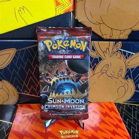 Verified Sun Moon Crimson Invasion Booster Pack Pokemon Cards Whatnot