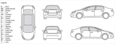 Vehicle Diagrams For Accident Drawings