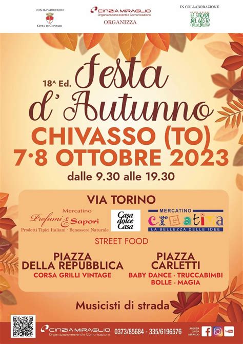 A Festa Dautunno Chivasso Settimo Torinese October To October