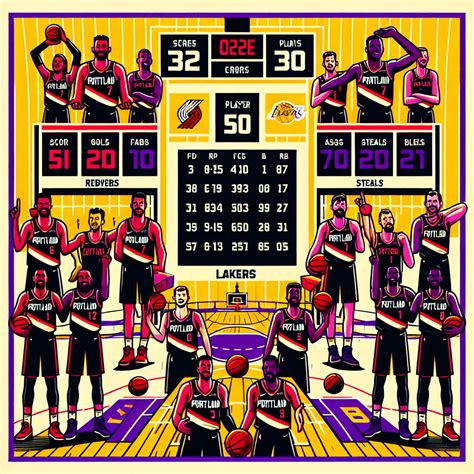 Estatísticas De Portland Trail Blazers X Lakers - Portland Trail Blazers Vs Lakers Match Player Stats