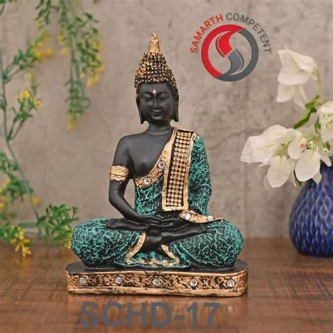 Polyresin Religious Meditating Sitting Monk Buddha Statue At Rs 135 In