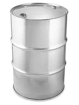 Closed Top Stainless Steel Drum - 55 Gallon S-17354 - Uline