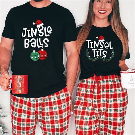 Jingle Balls Shirt Tinsel Tits Sweatshirt Funny Christmas Couples