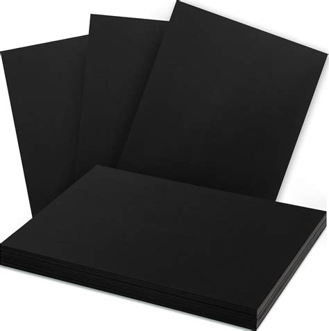 Amazon BigOtters 27PCS Cardstock Paper Black Craft Cardstock A4