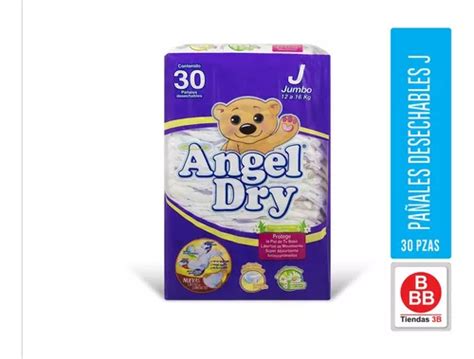 Pañales Tamaño Jumbo Angel Dry 30 Pzas