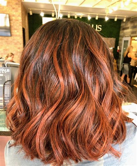 Copper Balayage Copper Balayage Copper Balayage Brunette Red Balayage