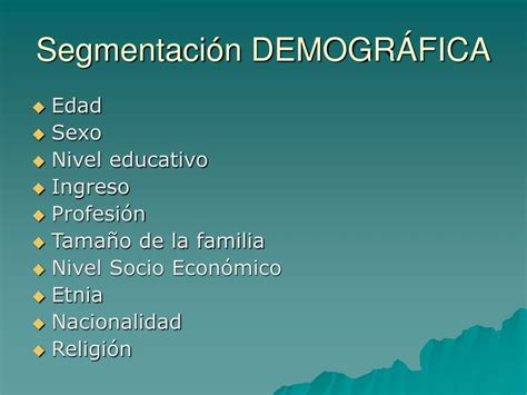 Ppt SegmentaciÓn De Mercado Powerpoint Presentation Free Download