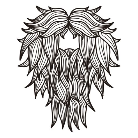 Design PNG E SVG De Barba De Bigode De Homem Hipster Para Camisetas