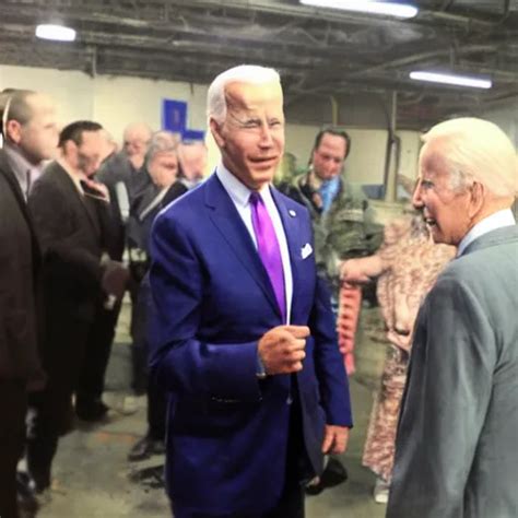 Stereopticon Photo Of Joe Biden Meeting Aliens Stable Diffusion