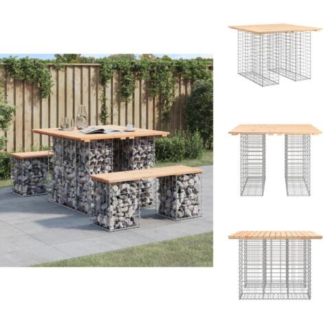 Gartenb Nke Living Gartenbank Aus Gabionen X X Cm Massivholz