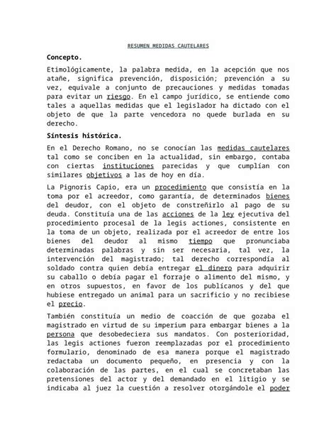 Docx Resumen Medidas Cautelares Dokumen Tips