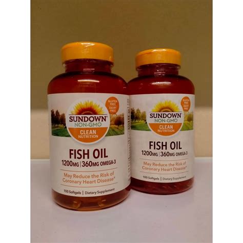 Sundown Naturals Fish Oil Softgels Extra Strength Mg Mg Omega