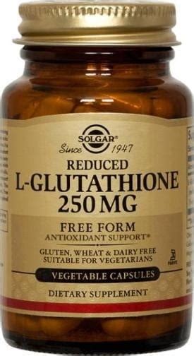 Solgar Reduced L Glutathione Mg Vegetable Capsules Ct