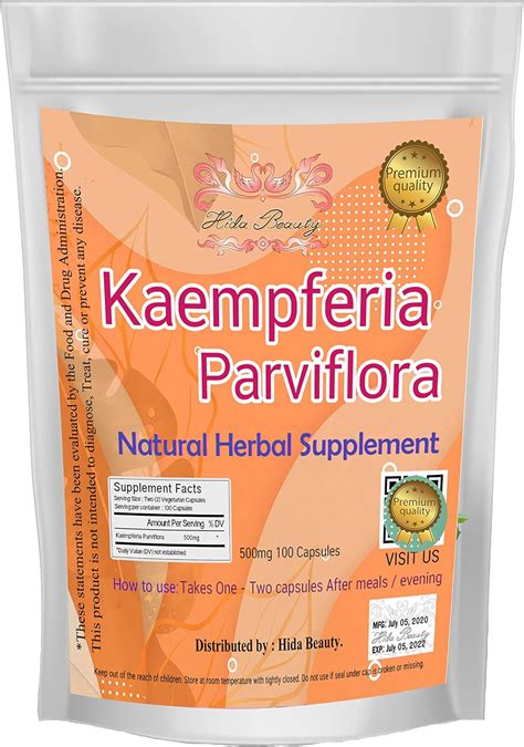 Premium Kaempferia Parviflora Original 500mg Pure Original Grown In